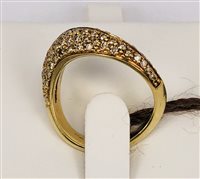 Ring Damiani Woman in Yellow Gold Diamante 0.28 Ct 20005420-14 - 20005420-14